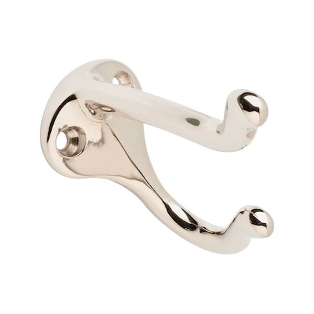 Ives Ives Medium Bright Chrome Solid Brass 1-1/4 in. L Coat/Hat Hook 35 lb 1 pk 571MB26